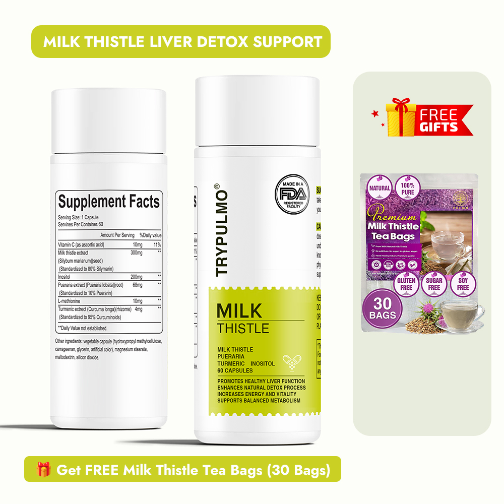 PULMO™ Milk Thistle Liver Support | Purification & Detoxification + Fr
