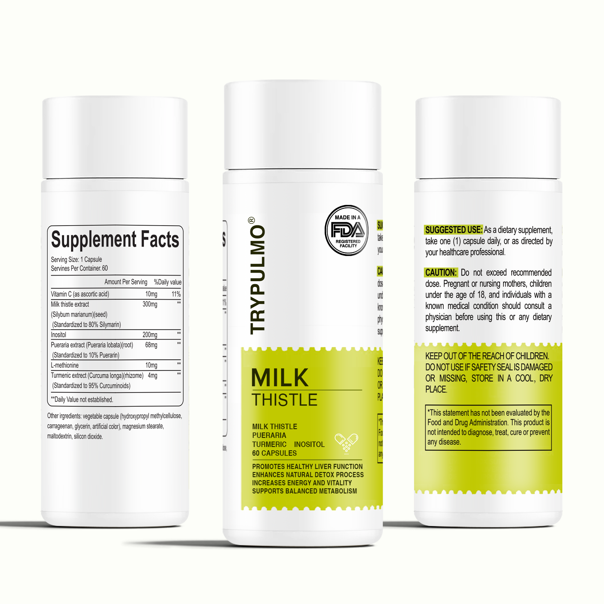 TRYPULMO™ Milk Thistle Liver Support | Purification & Detoxification