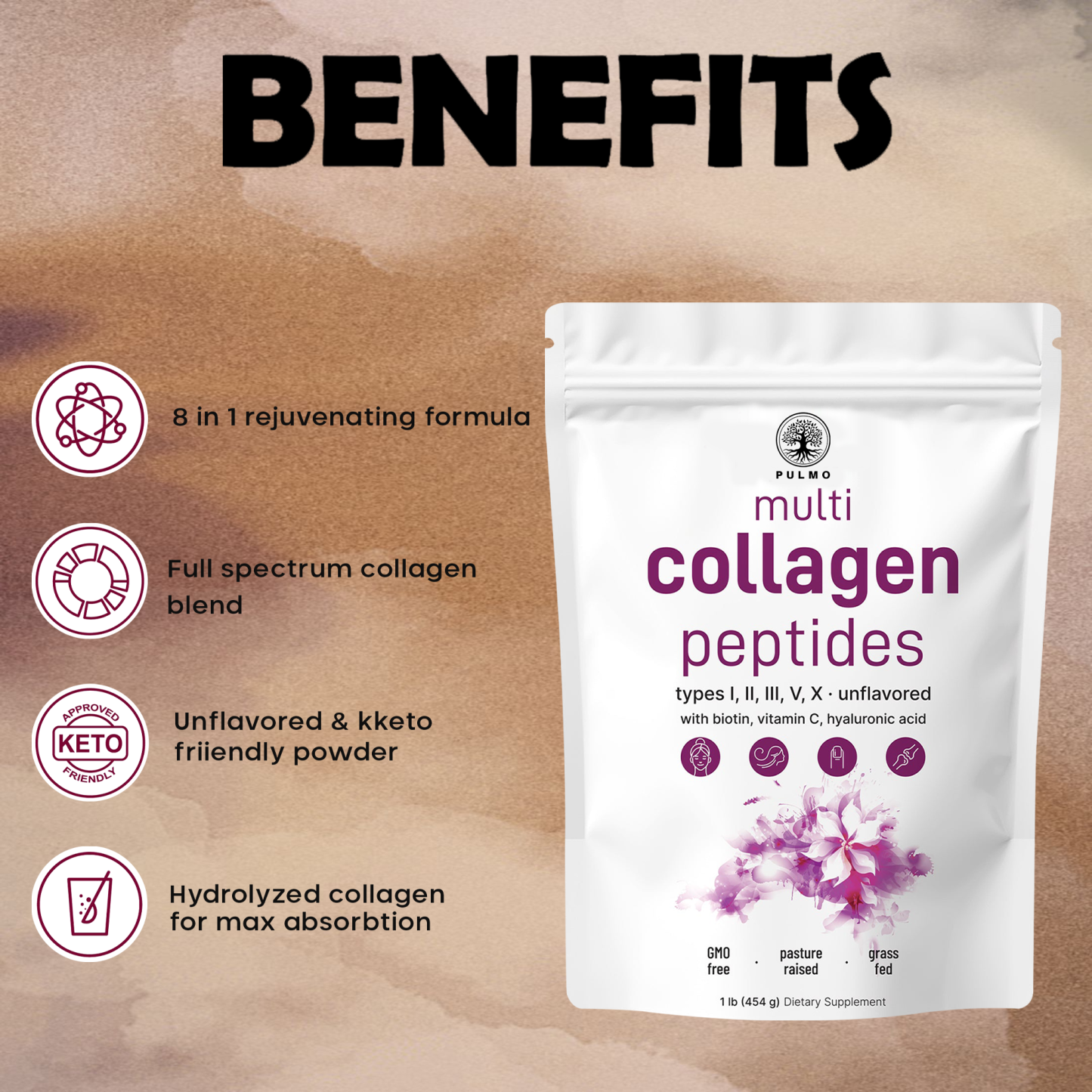 Pulmo Multi Collagen Peptides Powder