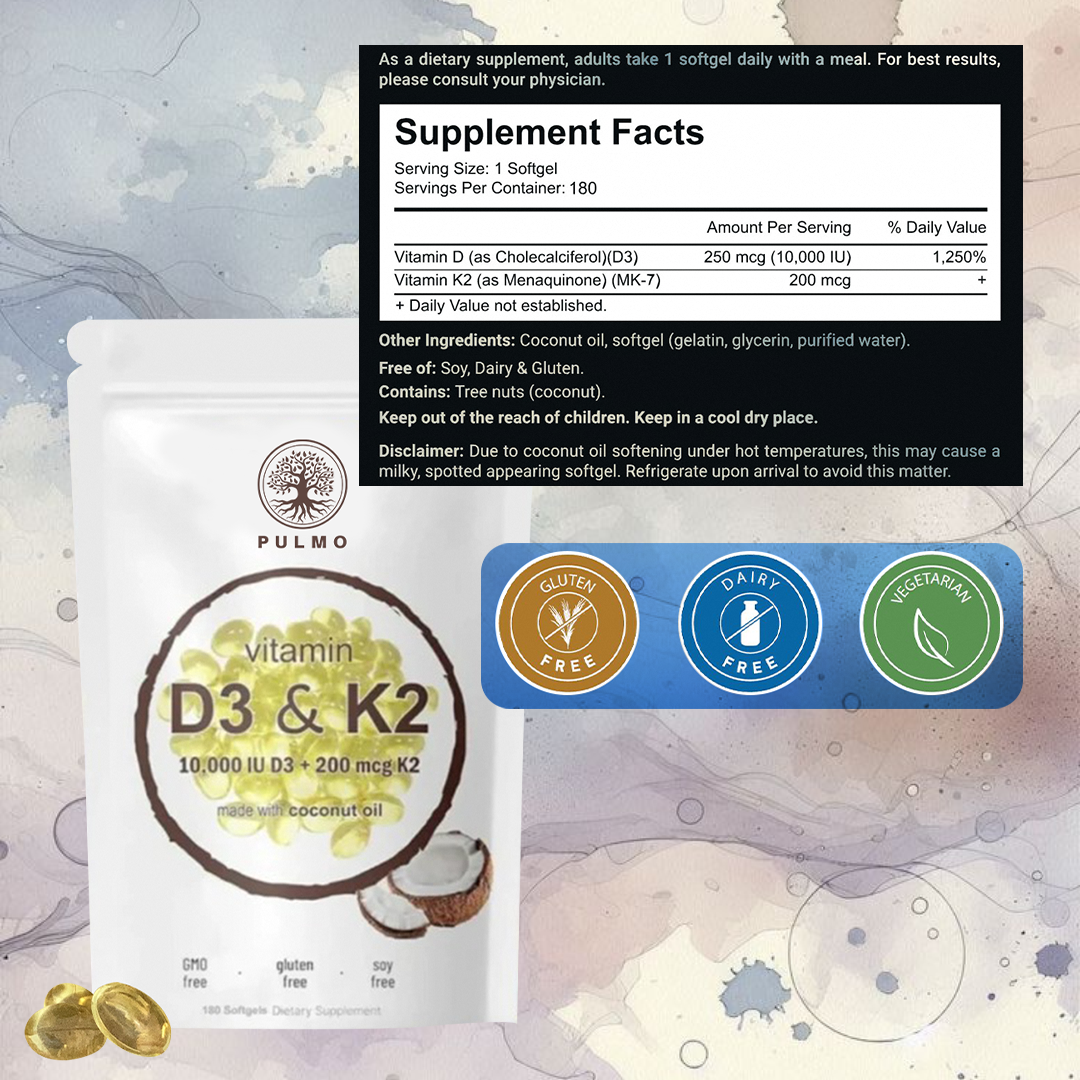Vitamin D3+K2 Softgels