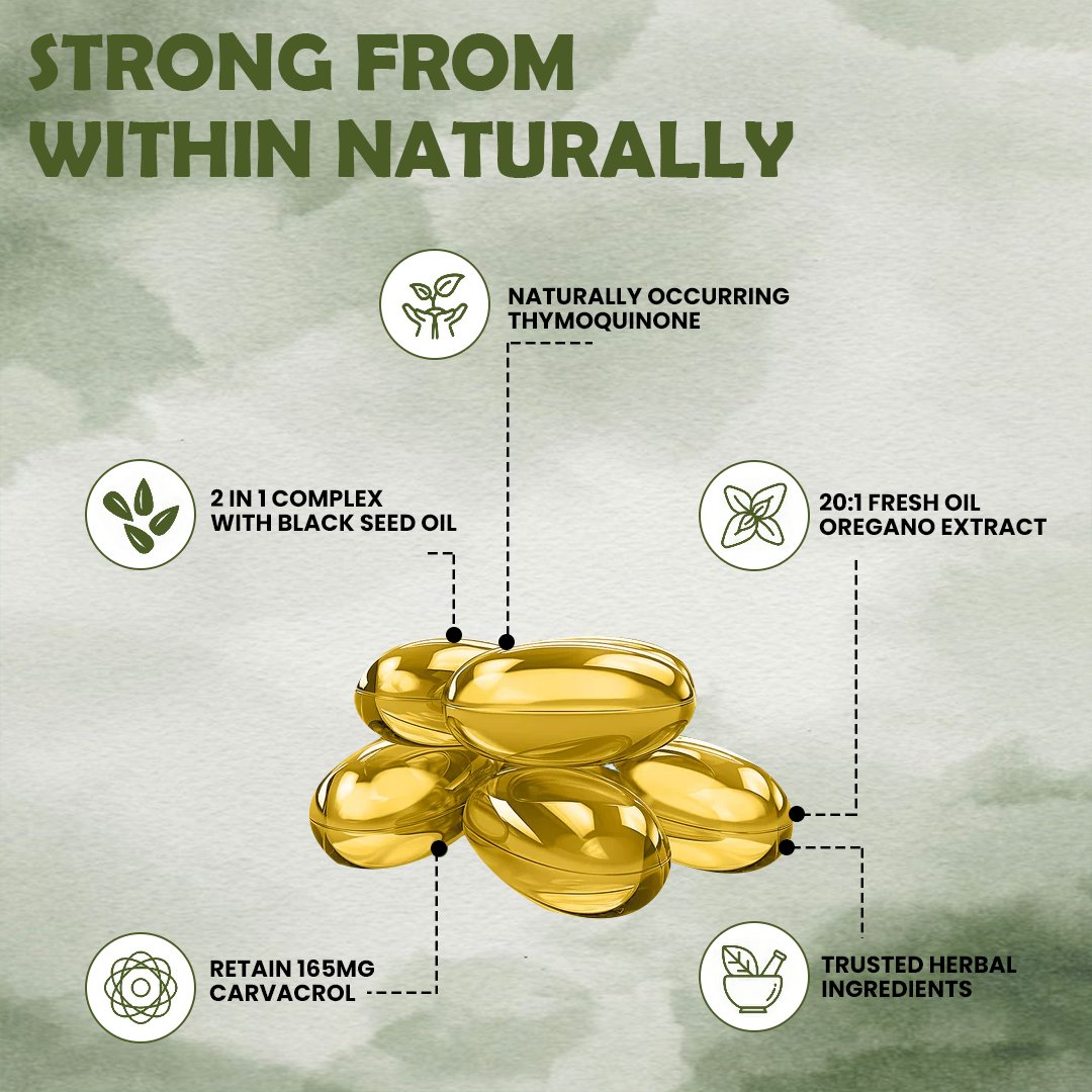 Oil Of Oregano With Black Seed Oil