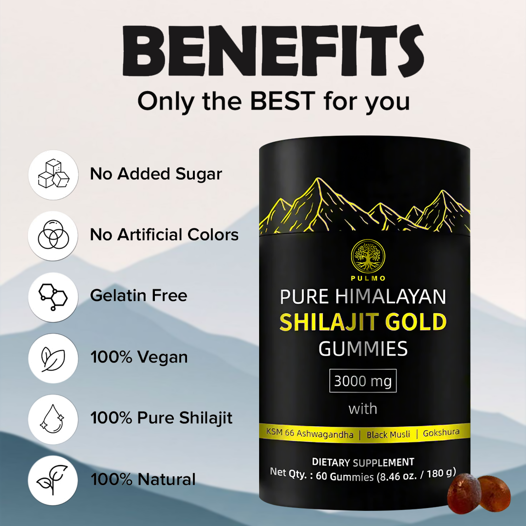 Pure Himalayan Shilajit Gold Gummies