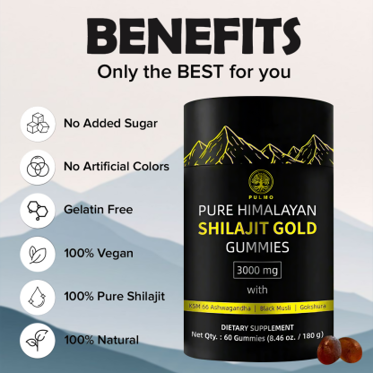 Pure Himalayan Shilajit Gold Gummies