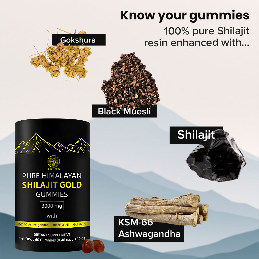 Pure Himalayan Shilajit Gold Gummies