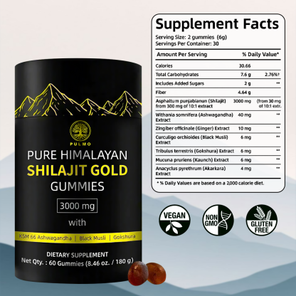 Pure Himalayan Shilajit Gold Gummies