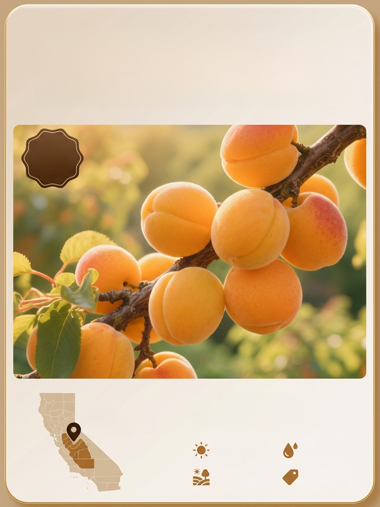 【Recommended by Cardiologists】Golden Honey-Core Apricots from California's Central Valley