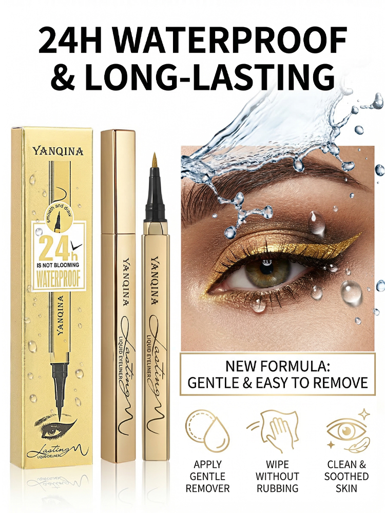 【✍️Buy One Get One Free】24H Waterproof and Smudge-proof! 24-hour waterproof, smudge-proof, and long-lasting, silky smooth, quick-drying, one-stroke application.