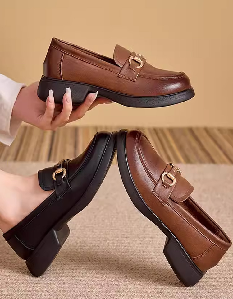 British-style soft-soled non-slip loafers for women