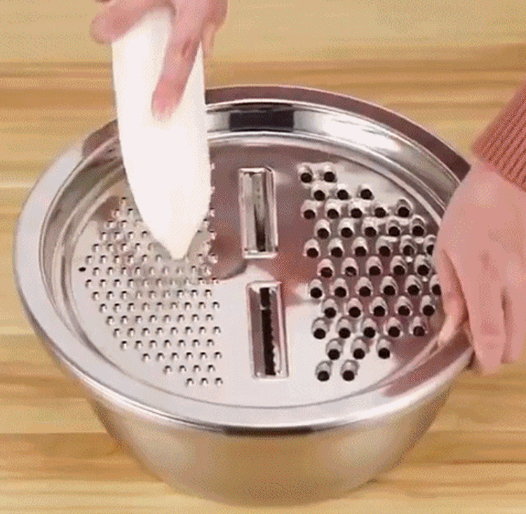 Stainless Steel Vegetable Cutter with Drain Basket
