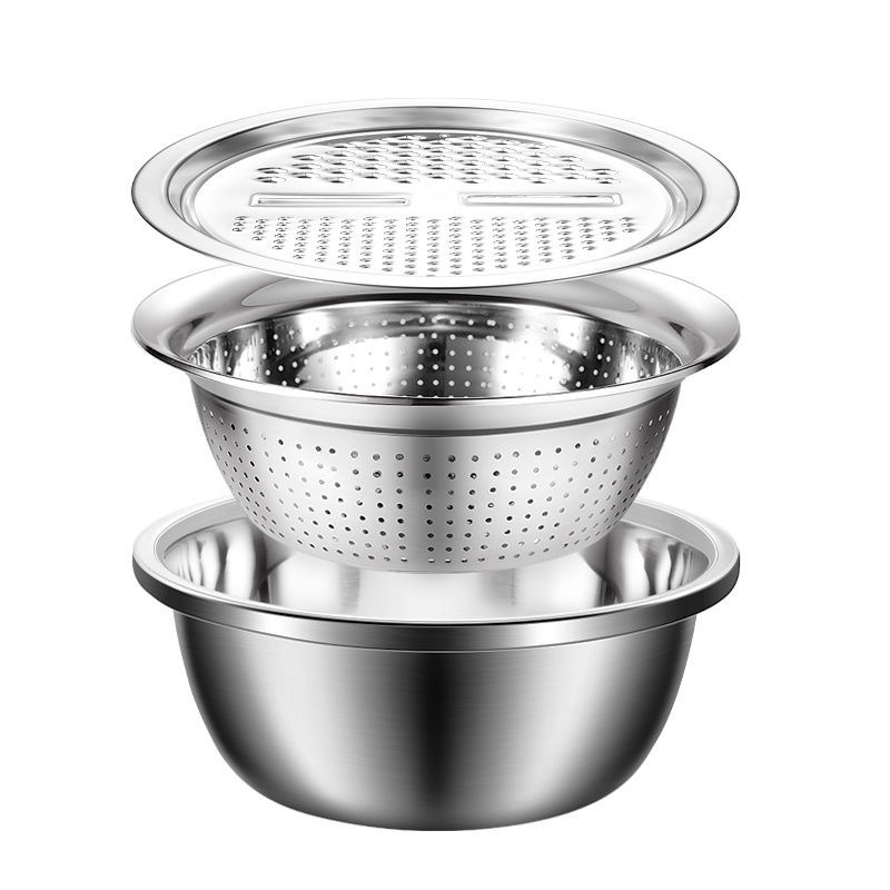 Stainless Steel Vegetable Cutter with Drain Basket