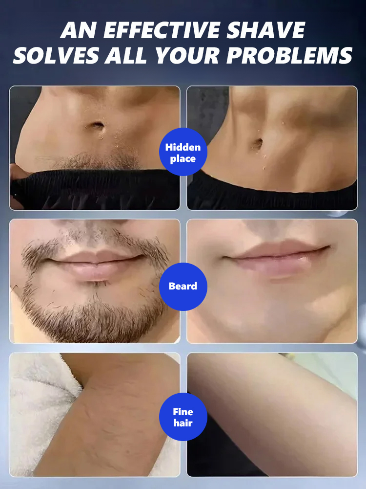 🪒Stubble Harvester Shaver🧔‍♂️, ultra-fast 30-second cleansing, uncompromising power, double the comfort.🤩