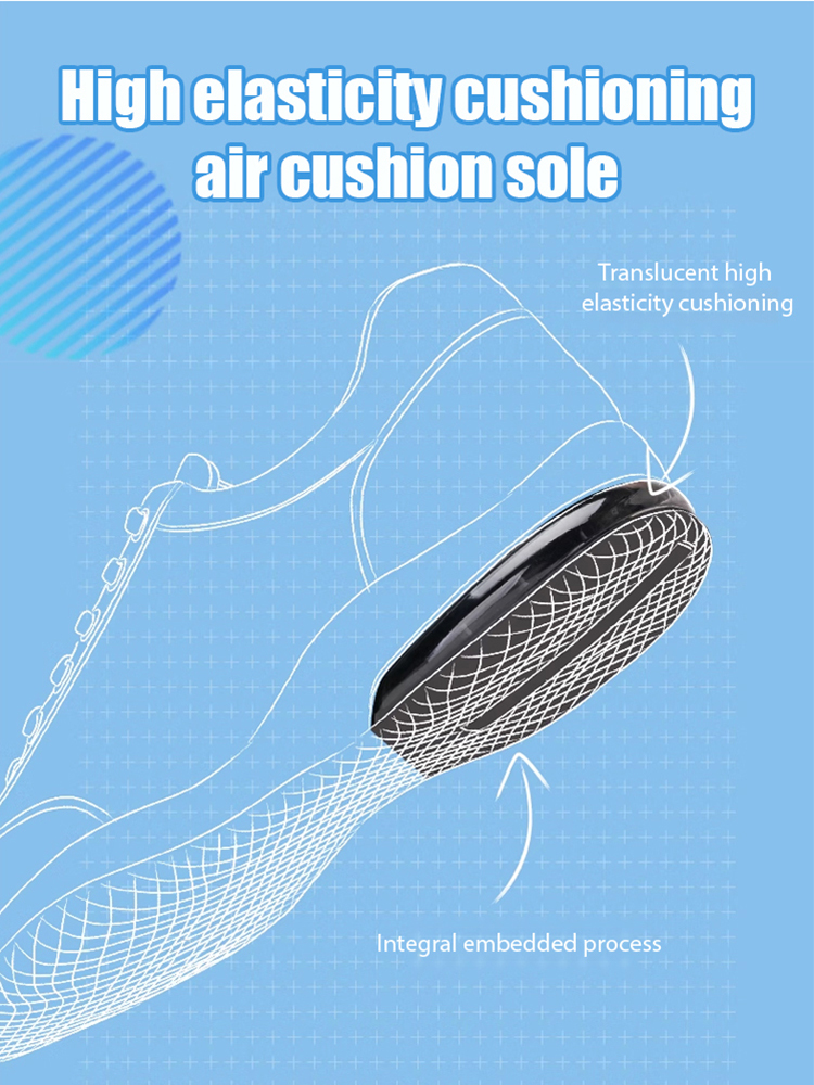 Air-cushioned height-increasing genuine leather casual shoes