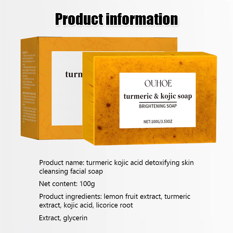 🧼 Say goodbye to dull and dry skin! Turmeric and Kojic Acid Soap 🌿 for both face and body 🌟 Nourishing and brightening in one step!