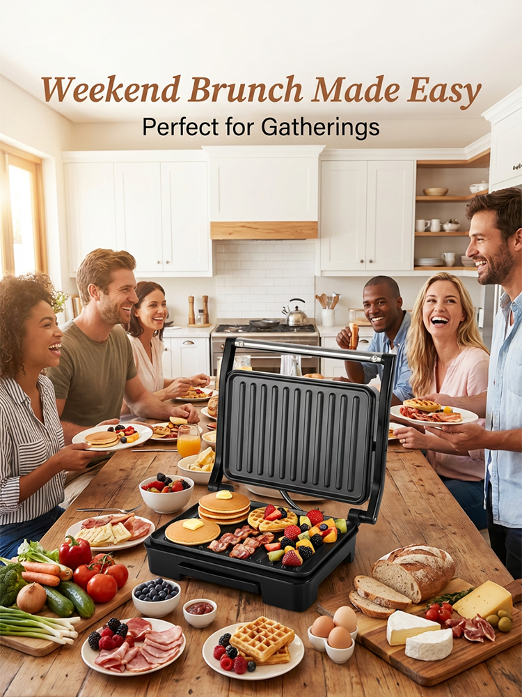 🍳Cooking Assistant Multifunktionale elektrische Grillpfanne | 50 % Rabatt! Grillen, Braten und Wok-Kosten – alles in einem Gerät! ✨ Kostenloser Versand
