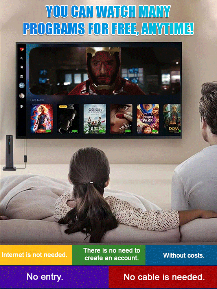 📺️4K-HD-TV-Antenne📡 Keine Zusatzgebühren + Einfach anschließen und loslegen⚡️