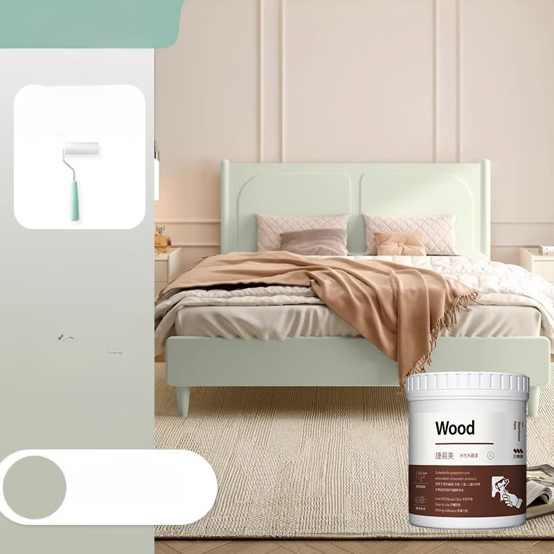 🎨Water-based wood paint for furniture renovation✨ Repairs paint chips and scratches, environmentally friendly and easy to apply