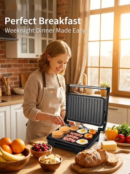🍳Cooking Assistant Multifunktionale elektrische Grillpfanne | 50 % Rabatt! Grillen, Braten und Wok-Kosten – alles in einem Gerät! ✨ Kostenloser Versand
