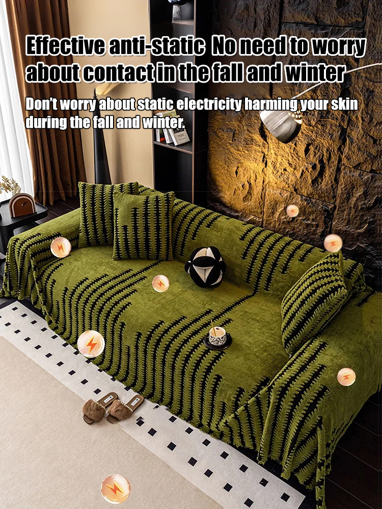 🛋️Class A Baby-Grade Cotton Fleece Sofa Covers｜50% Off! Waterproof, Warm, Multi-Functional✨