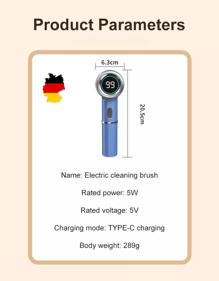 Digital radio motorized universal cleaning brush