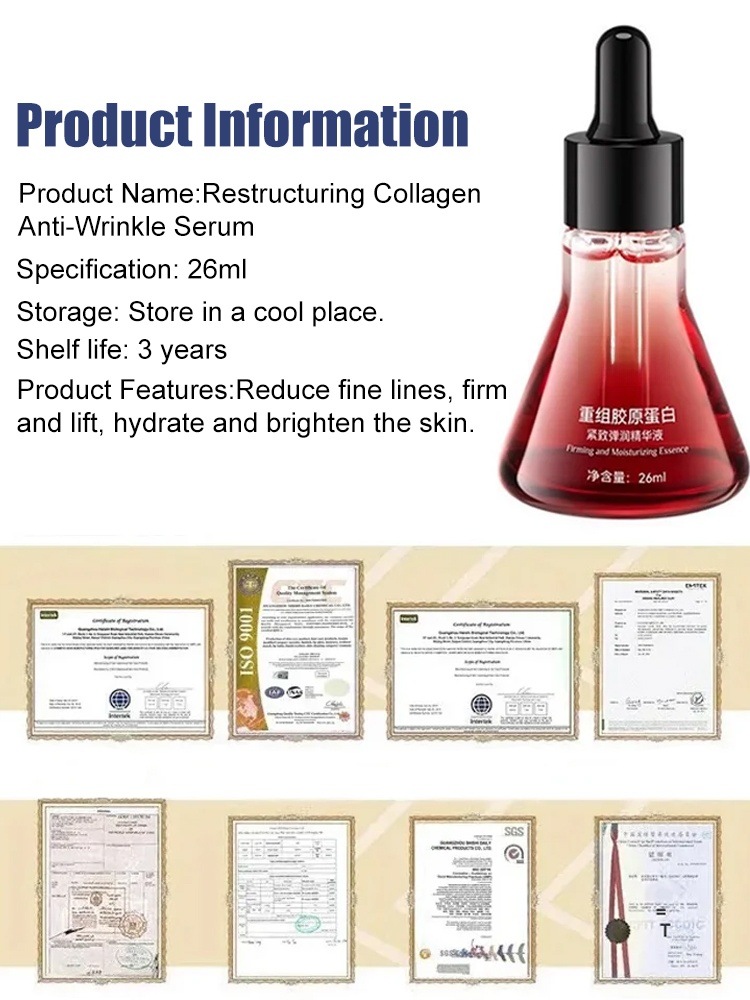 [🎉Buy One Get One Free] 💥Wrinkle Eraser 🧴Cell Rebuilding Collagen Serum, precisely reduces fine lines!🌟
