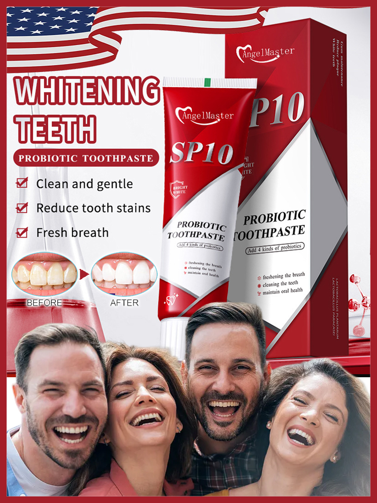 【🦷Buy One Get One Free】SP10 Probiotic Whitening Toothpaste ✨Gentle Whitening Without Damaging Teeth