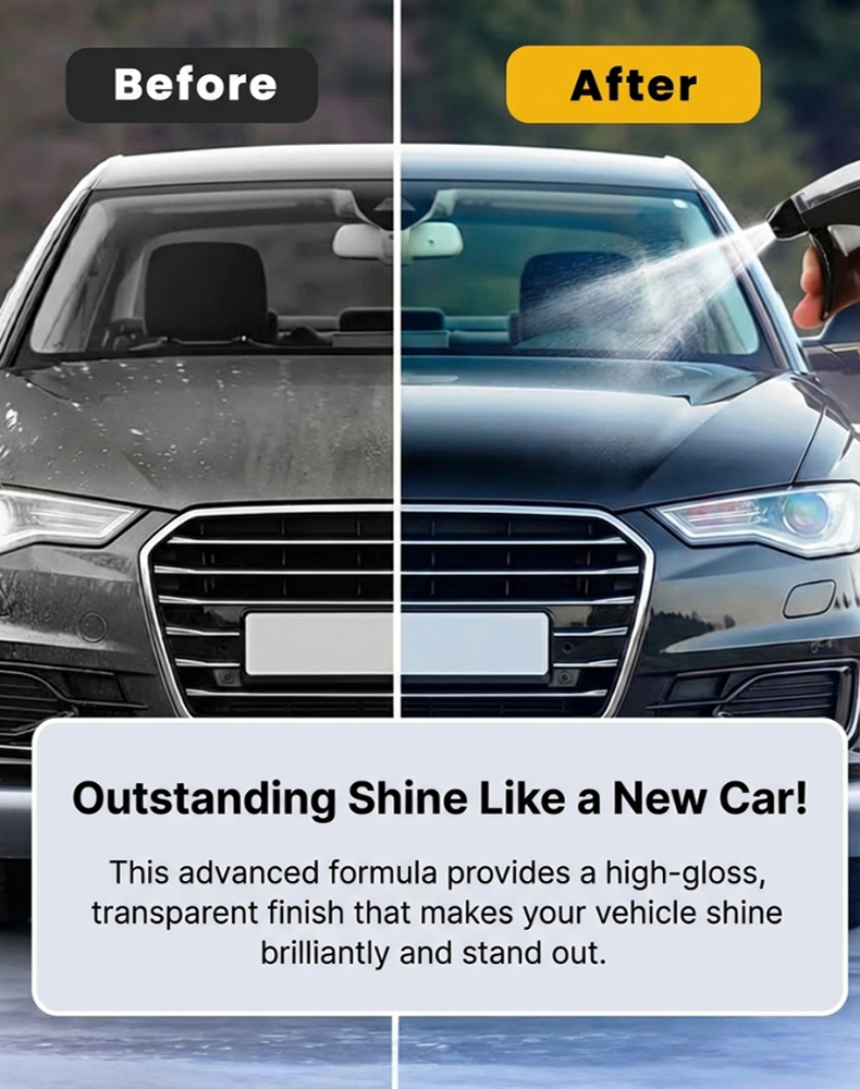 【🚗Buy One Get One Free】German Ultimate Ceramic Coating Spray🛡️ Give Your Old Car a Dazzling Gloss in 3 Minutes