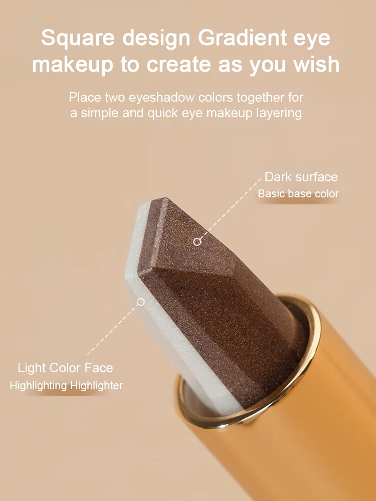 【🌟Buy 1 Get 1 Free!】Dual-color 3-in-1 eyeshadow stick, create eye makeup in 3 seconds, beginner-friendly and foolproof, free shipping to your door