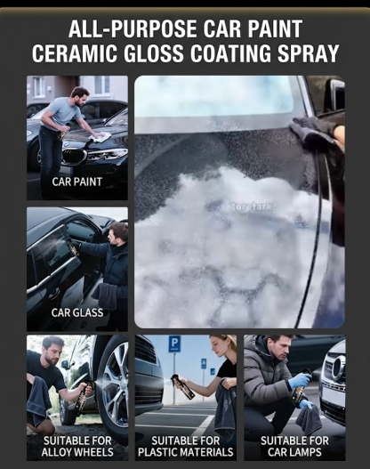 【🚗Buy One Get One Free】German Ultimate Ceramic Coating Spray🛡️ Give Your Old Car a Dazzling Gloss in 3 Minutes