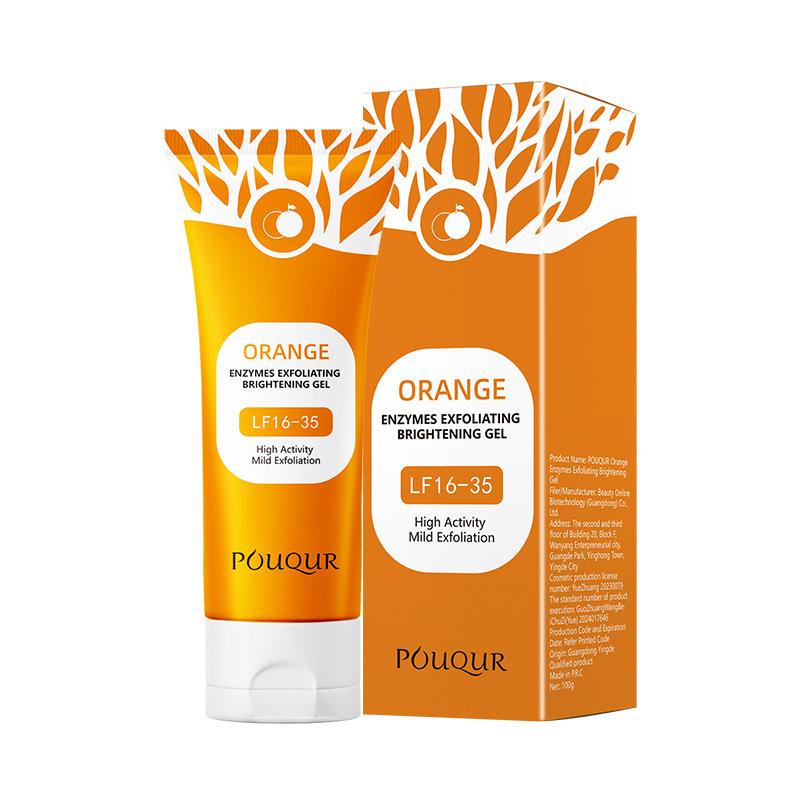 【🍊Buy One Get One Free】Orange Enzyme Exfoliating Gel! 98% Brightening, melts into water upon application