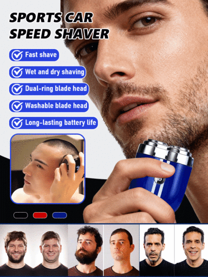 🪒Stubble Harvester Shaver🧔‍♂️, ultra-fast 30-second cleansing, uncompromising power, double the comfort.🤩
