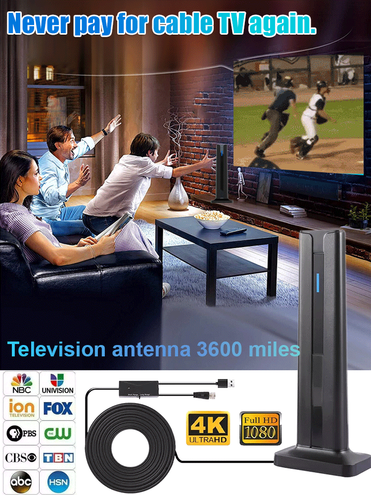 📺️4K-HD-TV-Antenne📡 Keine Zusatzgebühren + Einfach anschließen und loslegen⚡️