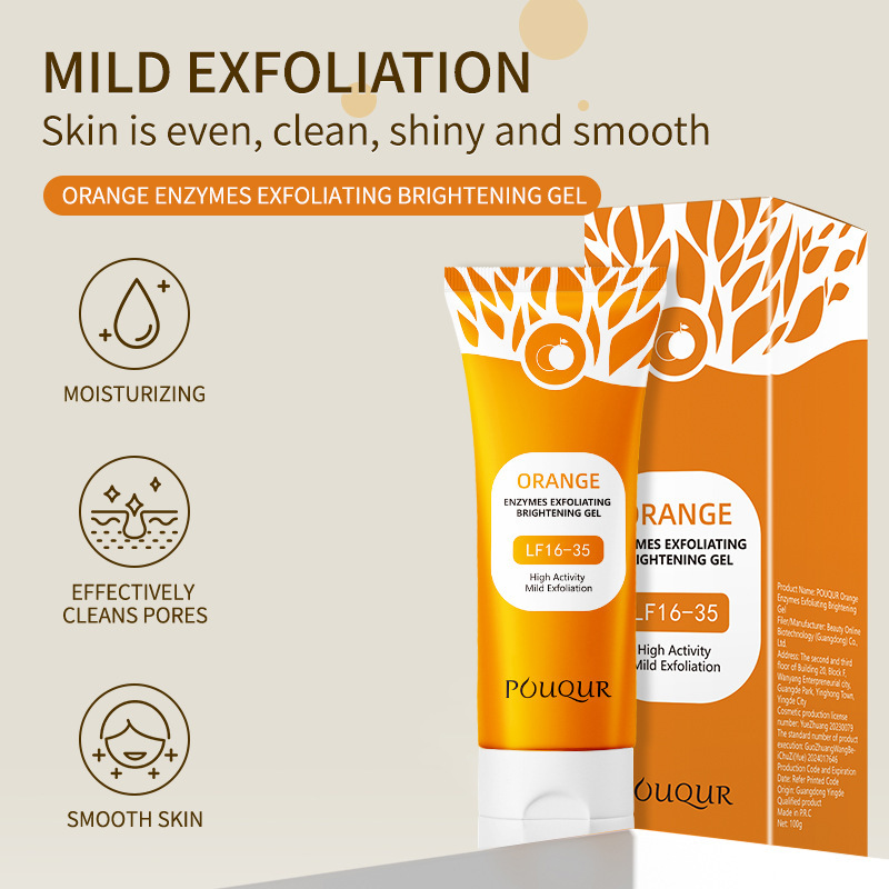 【🍊Buy One Get One Free】Orange Enzyme Exfoliating Gel! 98% Brightening, melts into water upon application