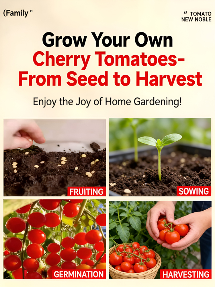 【🍅Buy One Get One Free】98% High Germination Rate Waterfall Cherry Tomato Seeds💥50% Discount! High Yield in 30 Days, 2 Packs for $42 with Free Shipping