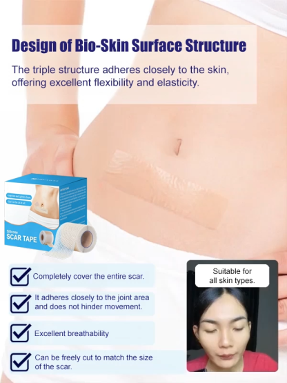 🏥German Medical-Grade Scar Fading Patches! Completely Eliminates Stretch Marks/C-Section Scars🌈
