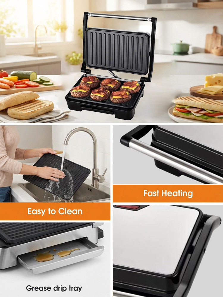 🍳Cooking Assistant Multifunktionale elektrische Grillpfanne | 50 % Rabatt! Grillen, Braten und Wok-Kosten – alles in einem Gerät! ✨ Kostenloser Versand