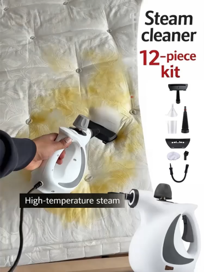 12-piece high-pressure steam cleaner set