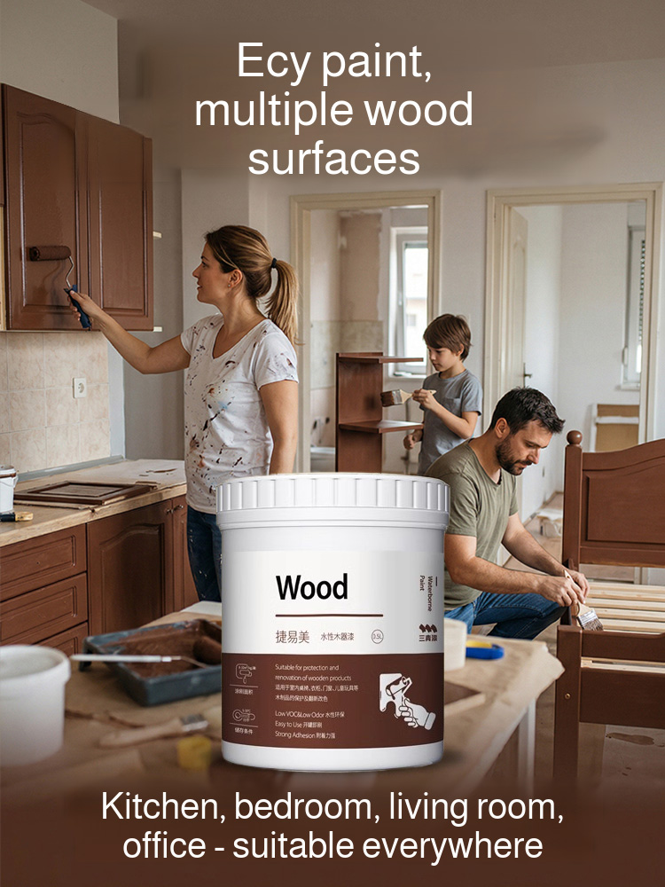 🎨Water-based wood paint for furniture renovation✨ Repairs paint chips and scratches, environmentally friendly and easy to apply