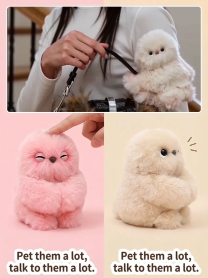 🧸Super Cute Hugging Monster Keychain, 360° Fluffy Touch, a Tight Hug That Won't Let Go! 🌈