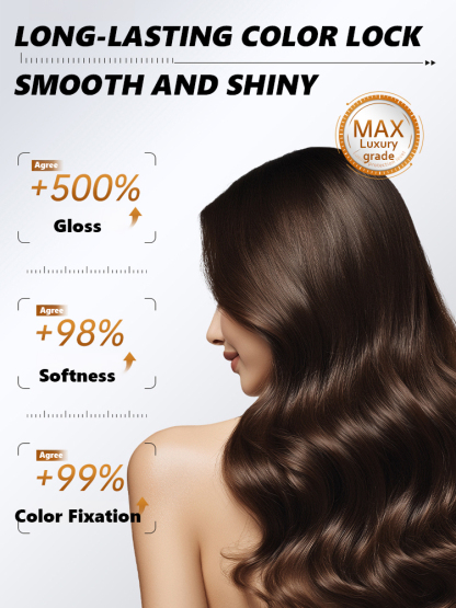 🌿Gentle, Plant-Based Hair Dye: Covers Gray Hair in Just 3 Minutes🌿