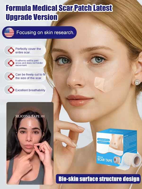 🏥German Medical-Grade Scar Fading Patches! Completely Eliminates Stretch Marks/C-Section Scars🌈