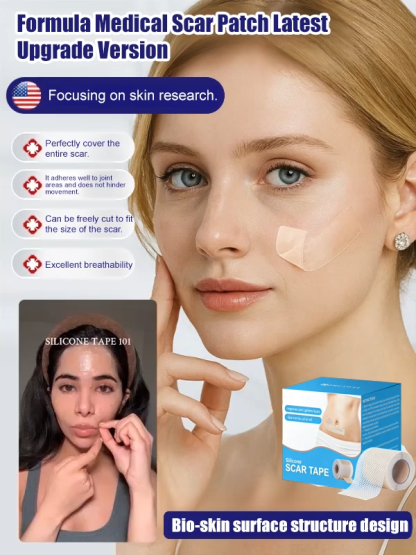 🏥German Medical-Grade Scar Fading Patches! Completely Eliminates Stretch Marks/C-Section Scars🌈
