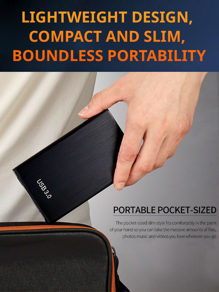 🚀16TB Ultra-Large Capacity Portable Hard Drive, Compatible with Computers, Mobile Phones, and Game Consoles