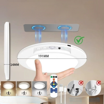 💡Magnetic Wireless Smart Sensor Ceiling Light✨ Versatile for Kitchens and Bathrooms, Adjustable Brightness and Color Temperature