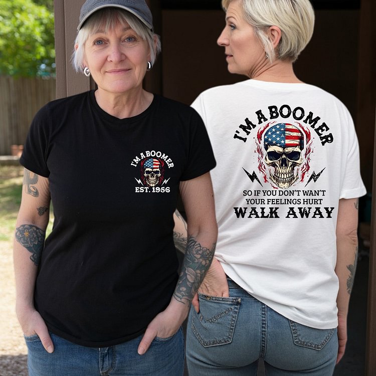 I'M A BOOMER. Graphic  Custom Year Of Birth t-shirt, Hoodie, Boomer Generation T shirt 
