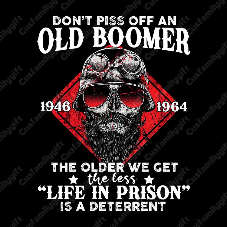 Don't Piss Off an Old Boomer' Graphic  Custom Year Of Birth t-shirt, Hoodie, Boomer Generation T shirt