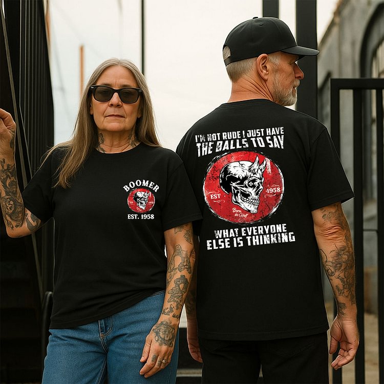 Not Rude, Just Honest Custom Year Of Birth T-Shirt, Hoodie, Boomer Generation T Shirt 