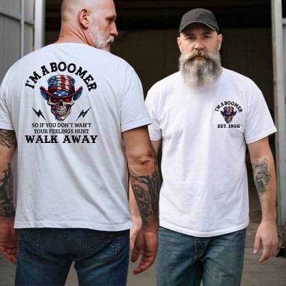 American Skull Cliparts Custom Year Of Birth T-Shirt, Hoodie, Boomer Generation T Shirt 