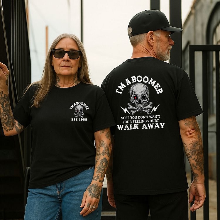 Walk Away, I'm Boomer Custom Birth Year T-Shirts, Hoodies, Baby Boomer T-Shirts