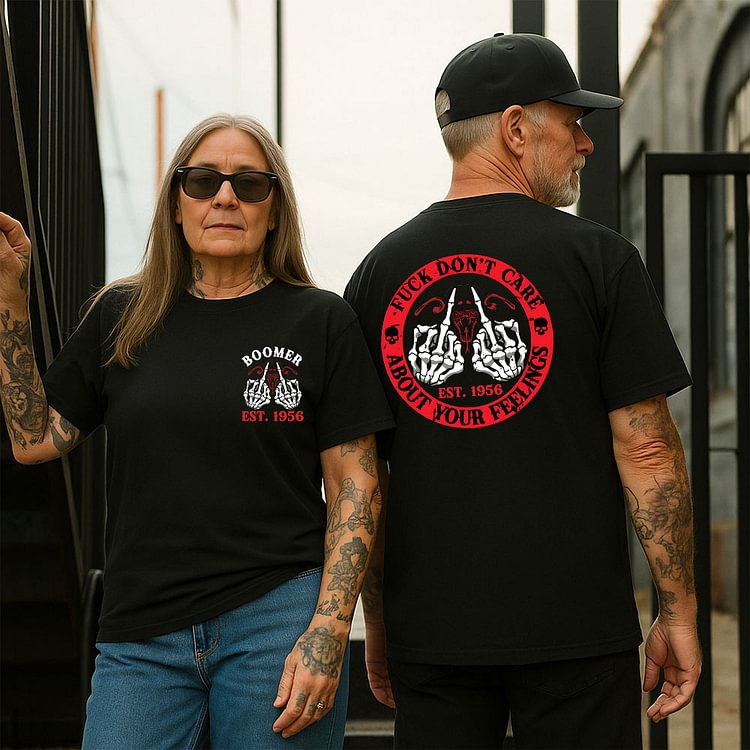 FUCK DON'T CARE ABOUT YOUR FEELINGS  Custom Birth Year T-Shirts, Hoodies, Baby Boomer T-Shirts