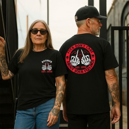 FUCK DON'T CARE ABOUT YOUR FEELINGS  Custom Birth Year T-Shirts, Hoodies, Baby Boomer T-Shirts